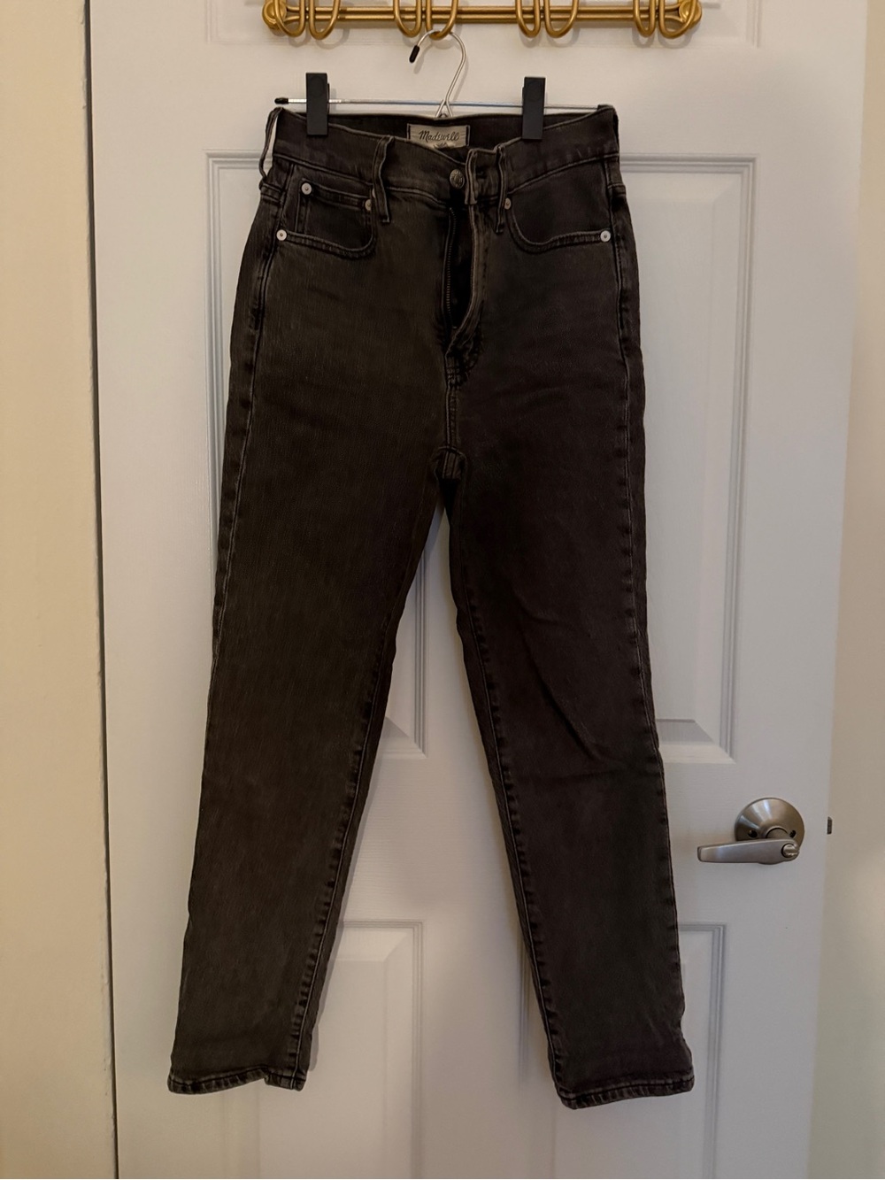 Madewell High-Rise Washed Black Perfect Vintage Jeans